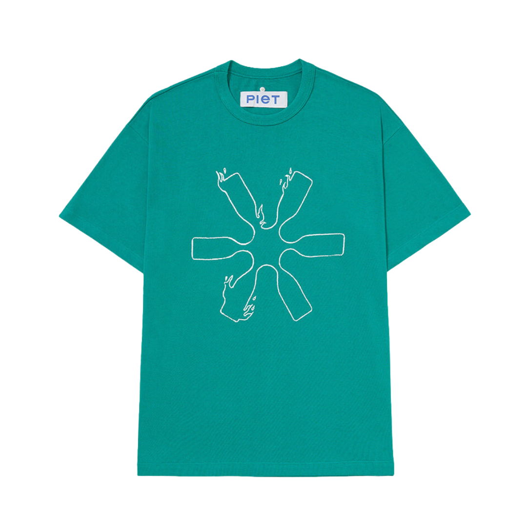 PIET - Flame Icons Tee "Green" - THE GAME